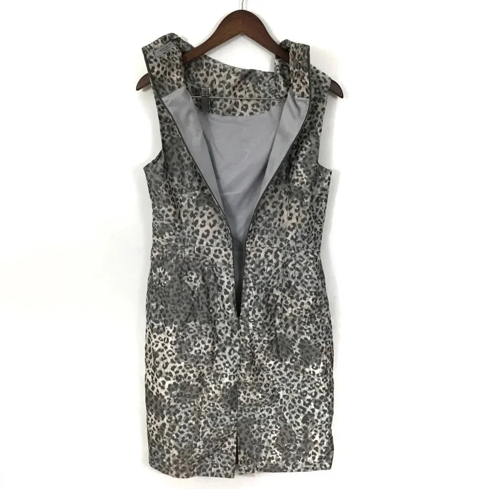 Andrew Marc Leopard Print Cowl Neck Dress - Picture 8 of 8